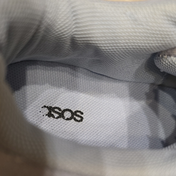 ASOS Light Blue Platform Sneakers Classic Low-Top Design - Picture 2 of 12